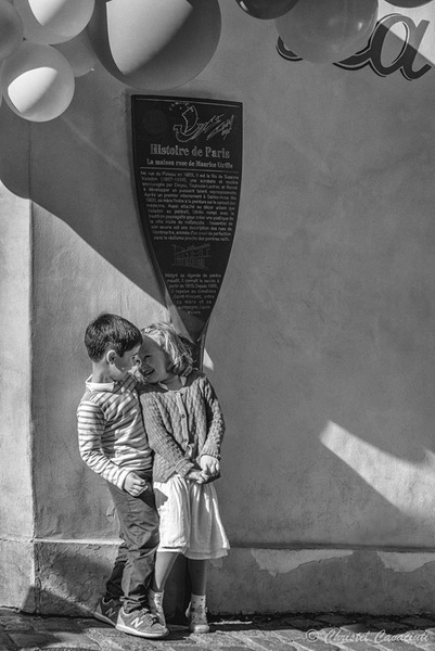 Street Photography, Noir et Blanc, Enfant, Love, People