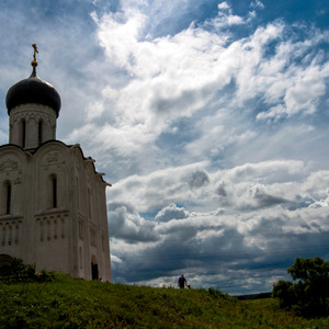 russie, paysage, église orthodoxe