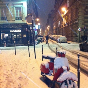 Paris, hiver, neige