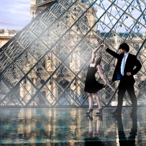 Louvre, dance, Paris, reflex, Beauté