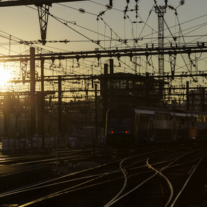 Levé de soleil à la Gare de Lyon