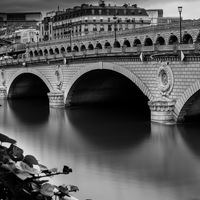 Bercy, seine, pont, Noir et Blanc