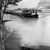 inondation, bords de Seine, Paris