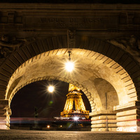 Paris, nuit, Pont de Bir Hakeim