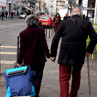 Saint Valentin personnes âgées couple amour