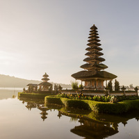 Bali, Bedugul, zen, aube
