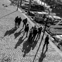 Paris, noir et blanc divers, jeu d'ombres